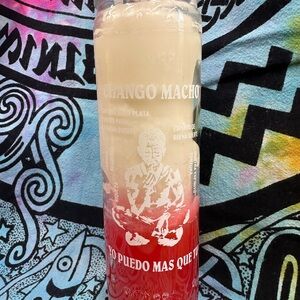 Red and White Chango Macho Candle